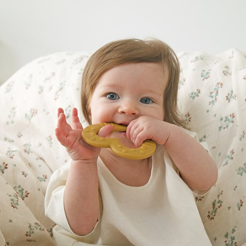 BIBS Baby Bitie Heart прорізувач Mustard 1 кс