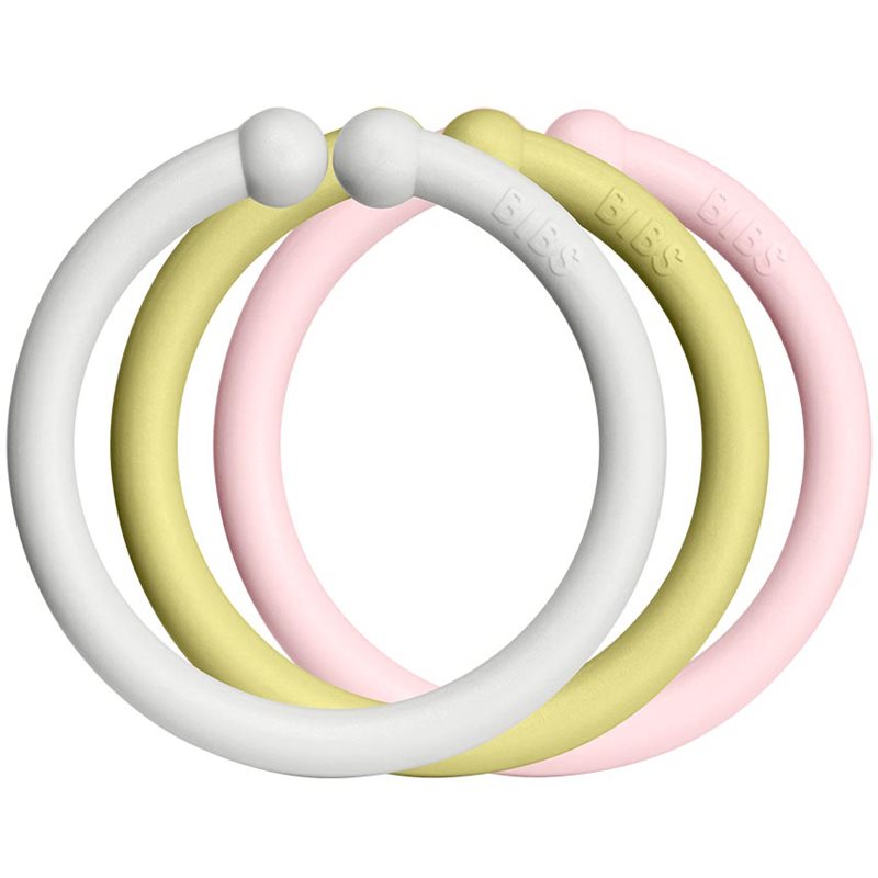 BIBS Loops závěsné kroužky Haze / Meadow / Blossom 12 ks