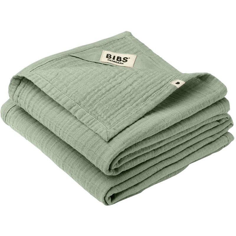 BIBS Muslin Cloth mosható pelenkák Sage 2 db
