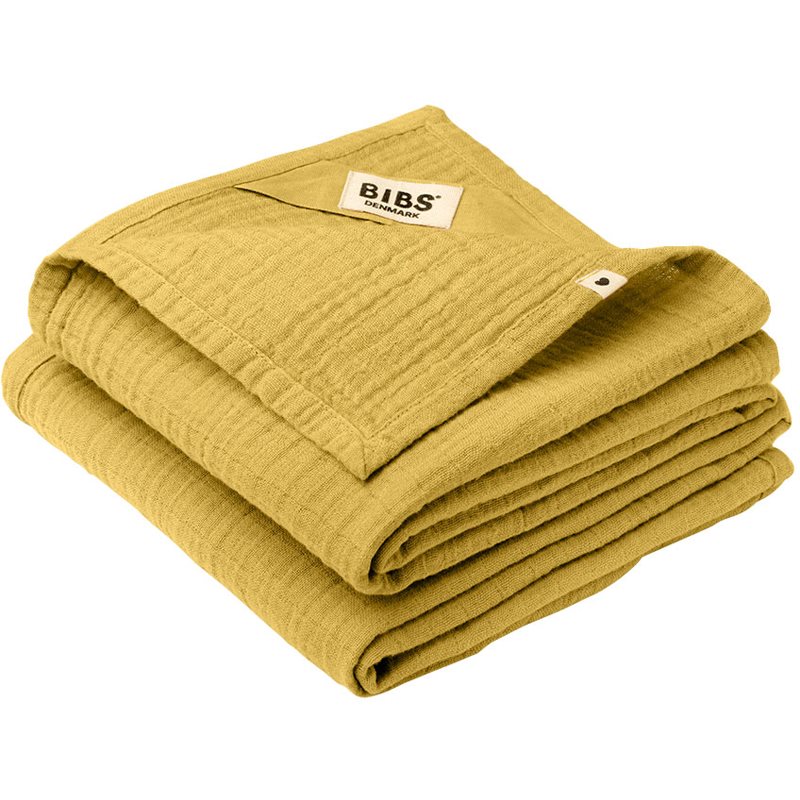 BIBS Muslin Cloth mosható pelenkák Mustard 2 db