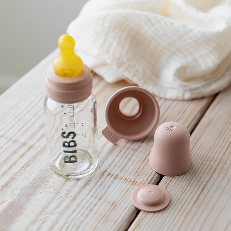 BIBS Baby Glass Bottle 110 Ml пляшечка для годування Blush 110 мл