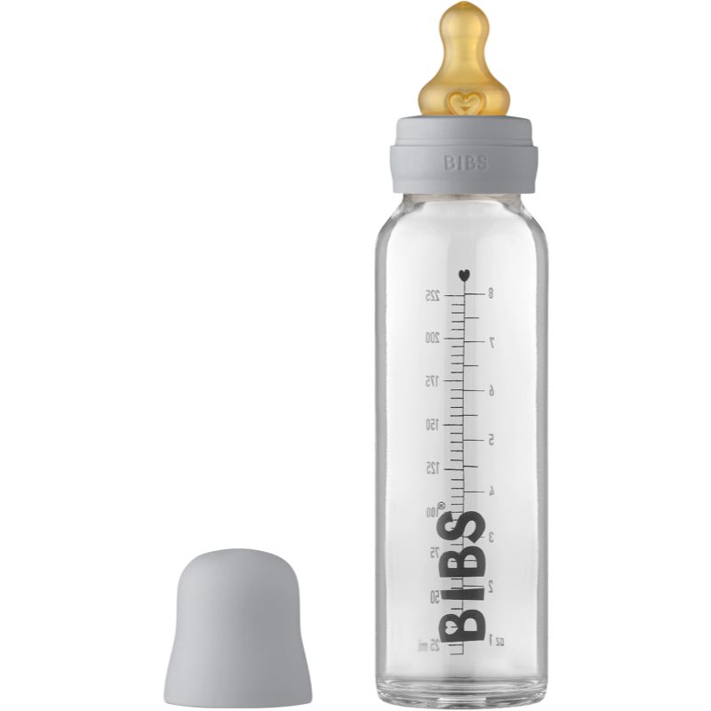 BIBS Baby Glass Bottle 225 Ml пляшечка для годування Cloud 225 мл