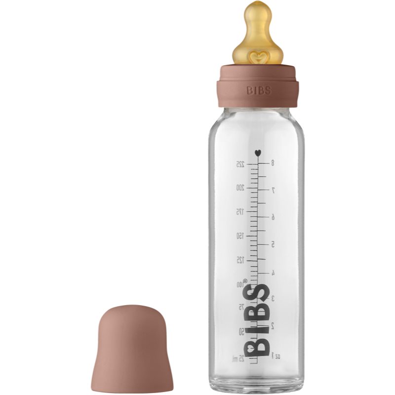 BIBS Baby Glass Bottle 225 ml baby bottle Woodchuck 225 ml
