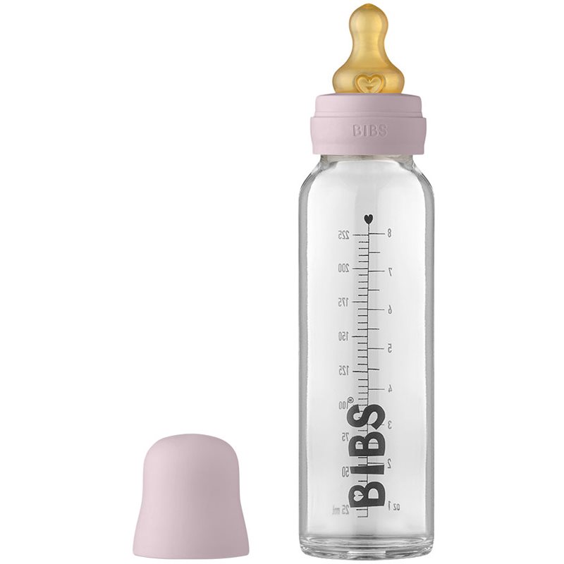 BIBS Baby Glass Bottle 225 ml cumisüveg Dusky Lilac 225 ml