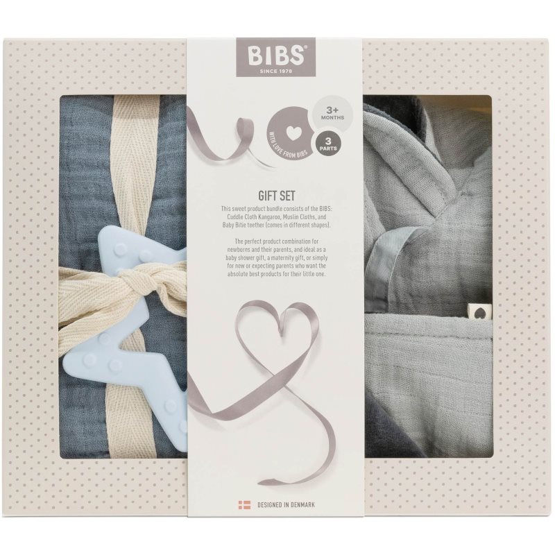 BIBS Baby Gift Set Medium Gift Set Baby Blue 3+ Months (for Babies)