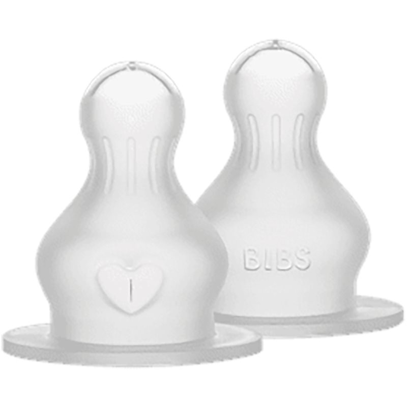 BIBS Silicone Bottle Nipple savička na láhev Fast Flow 2 ks