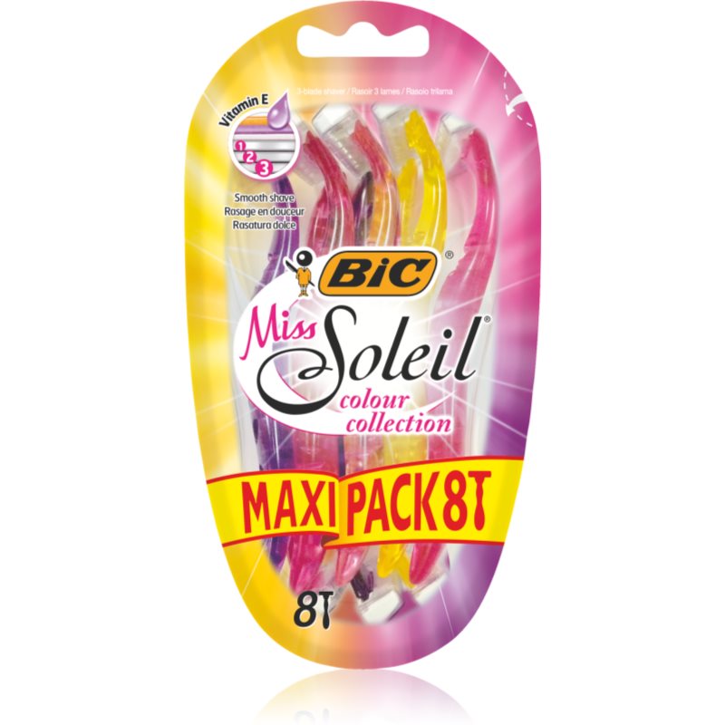 BIC Miss Soleil Color jednorázová holítka pro ženy 8 ks