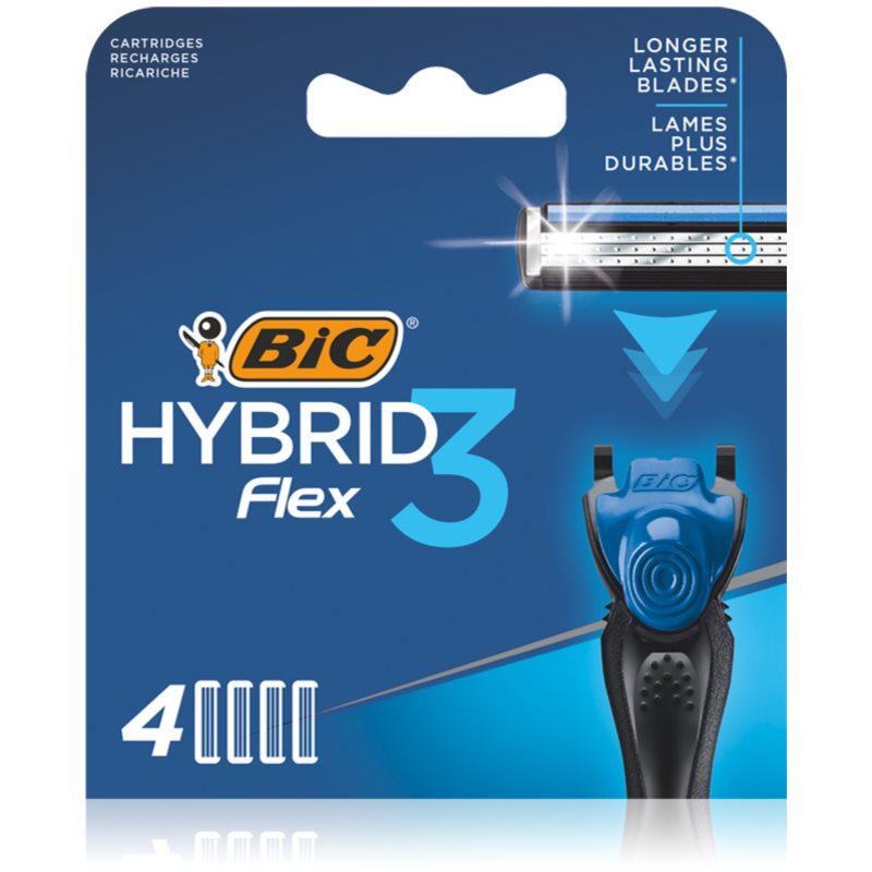 BIC FLEX3 Hybrid pakaitiniai peiliukai 4 vnt.