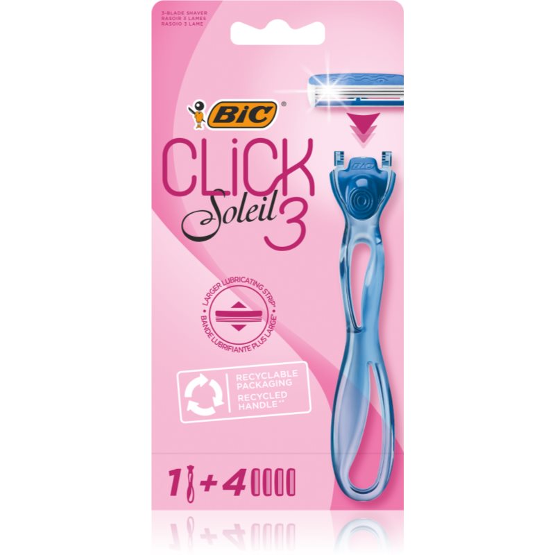 Фото - Станок / лезвие BIC Soleil Click жіночий пристрій для гоління Змінні картриджі 4 шт 1 кс 