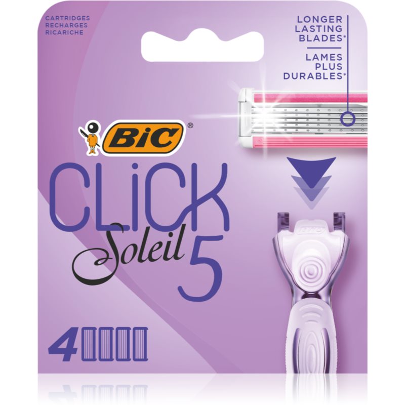BIC Soleil Click 5 pakaitiniai peiliukai, 4 vnt. 4 vnt.
