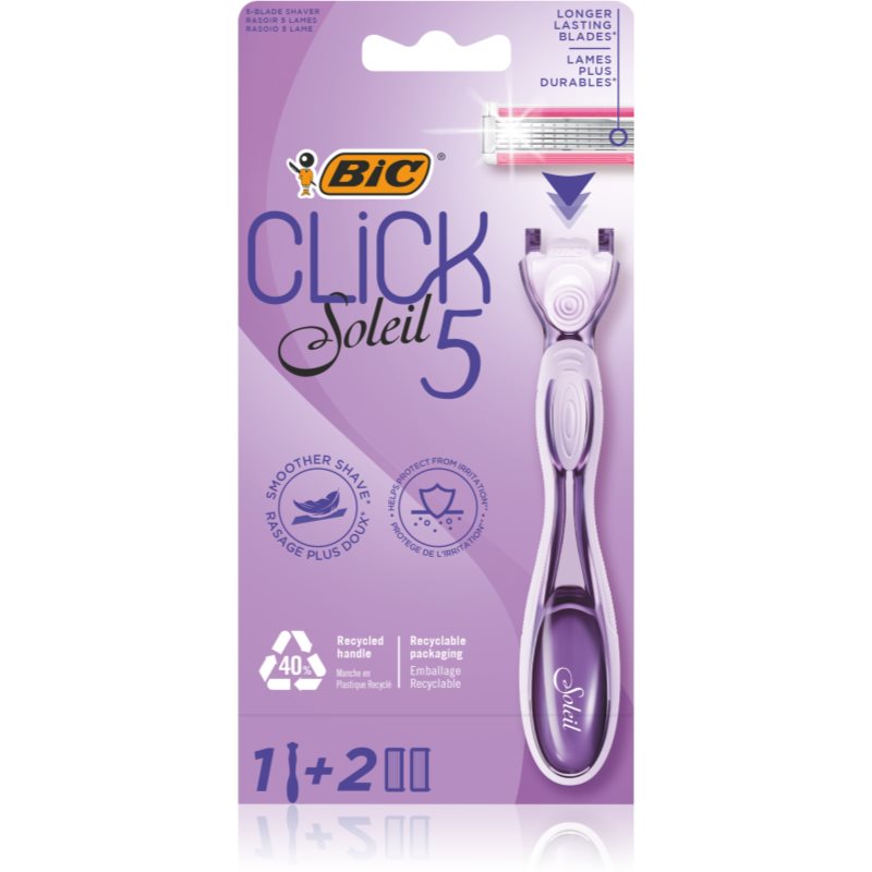 Фото - Бритва / лезо BIC Soleil Click 5 жіночий пристрій для гоління Змінні картриджі 2 шт 1 кс 