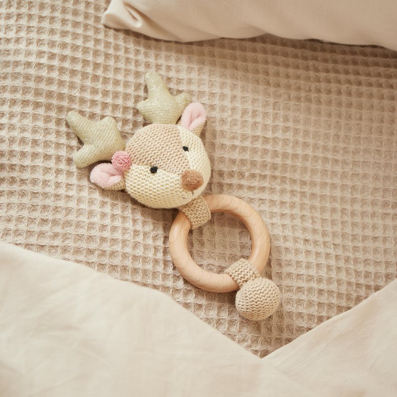 Bieco Grasping Toy with Rattle Fawn hračka s chrastítkem 0 m+ 1 ks (obrázek 3)