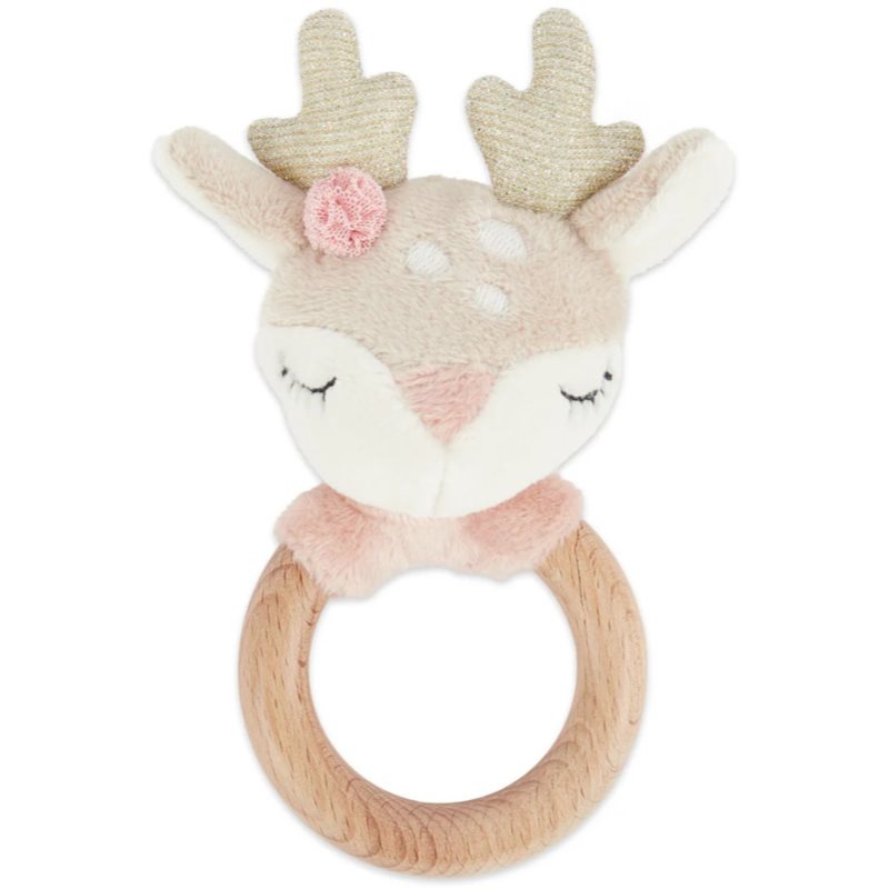 Bieco Grasping Toy with Rattle Fawn Ella hračka s chrastítkem 0 m+ 1 ks