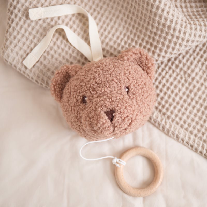 Bieco Musical Toy Bear Mika kontrastní závěsná hračka s melodií 1 ks (obrázek 3)