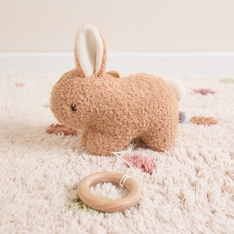 Bieco Musical Toy Bunny Fine kontrastní závěsná hračka s melodií 1 ks (obrázek 3)