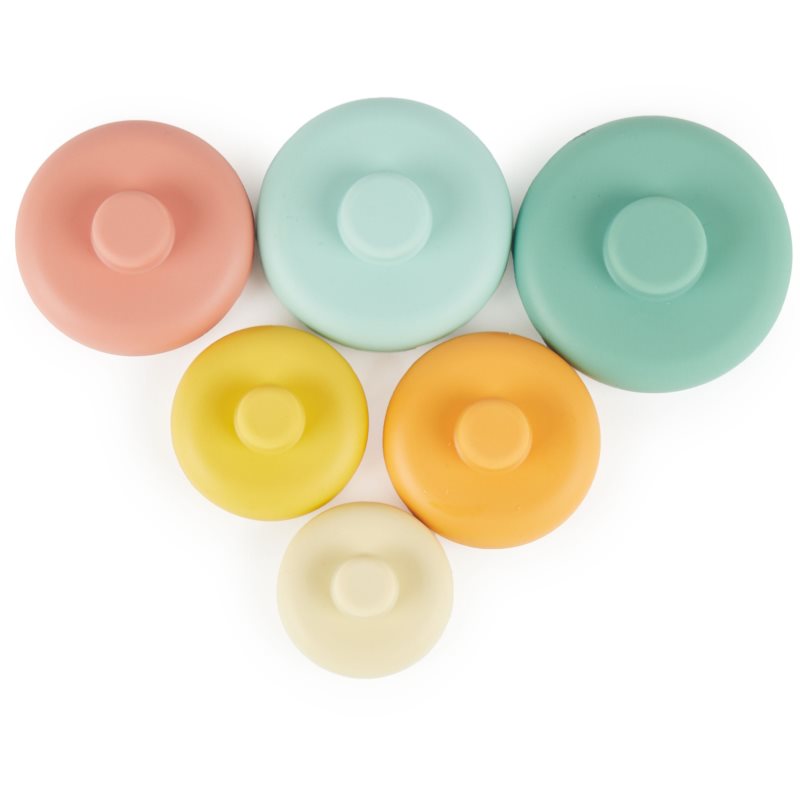 Bieco Silicone Stacking Tower Tropical Vibes nasazovací kroužky 12 m+ 6 ks (obrázek 3)