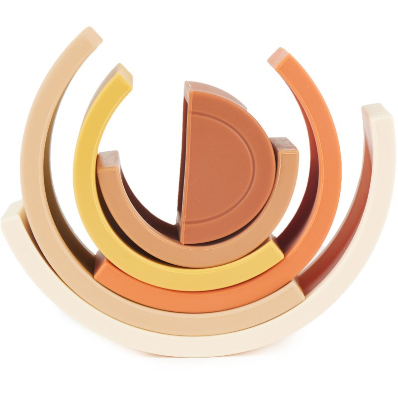 Bieco Silicone Rainbow skládací duha 12 m+ Chocolate Bliss 6 ks (obrázek 3)