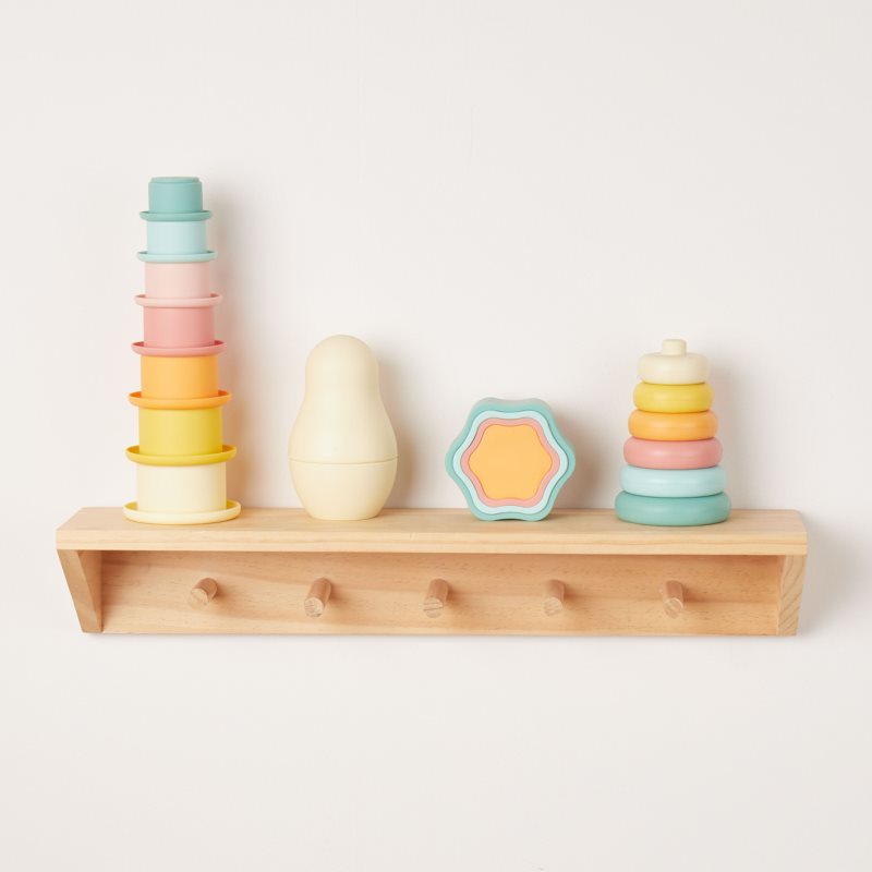 Bieco Silicone Stacking Cups Tropical Vibes stohovací kelímky 12 m+ 7 ks (obrázek 5)