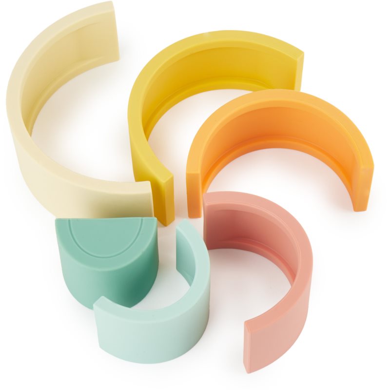 Bieco Silicone Rainbow skládací duha 12 m+ Tropical Vibes 6 ks (obrázek 3)