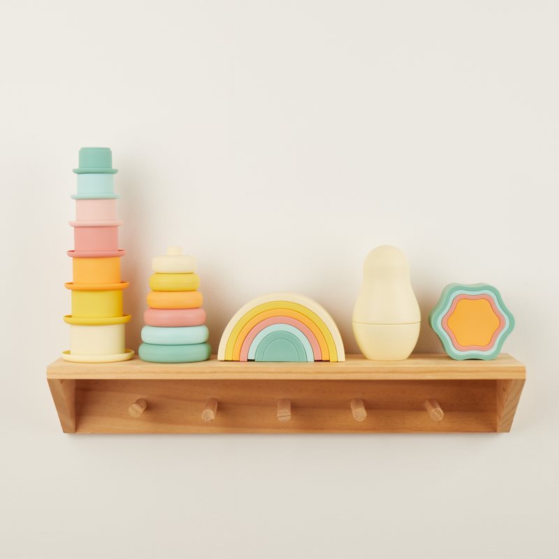 Bieco Silicone Rainbow skládací duha 12 m+ Tropical Vibes 6 ks (obrázek 5)