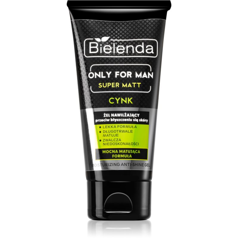 

Bielenda Only for Men Super Mat зволожуючий гель проти блиску шкіри та розширених пор