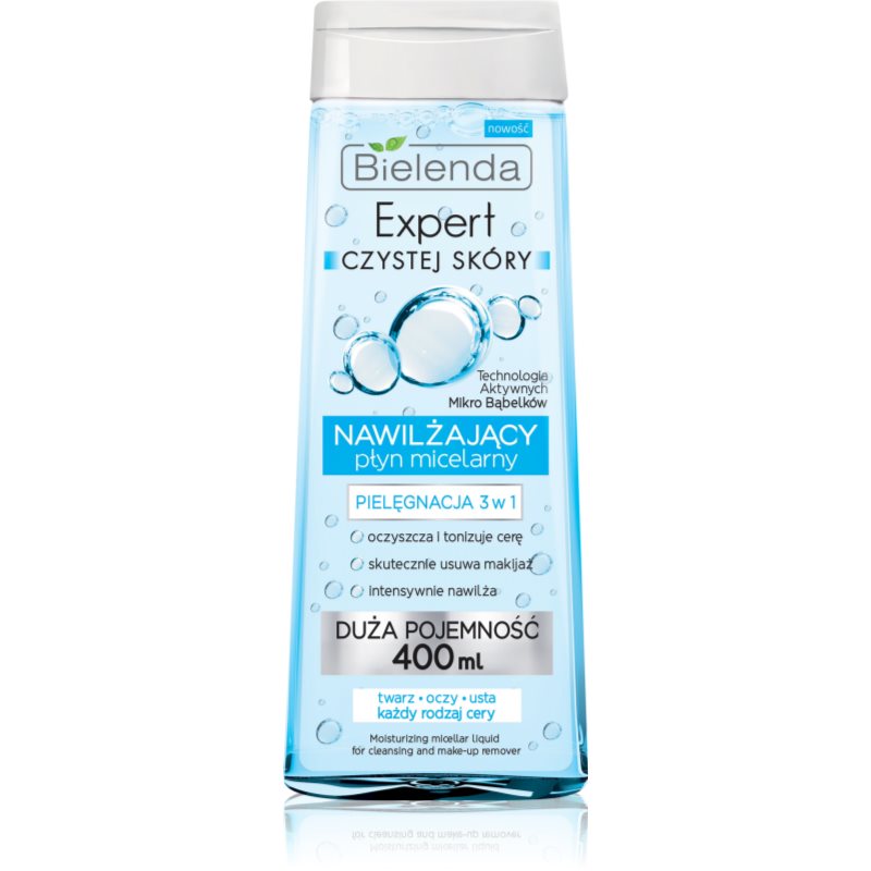 

Bielenda Expert Pure Skin Moisturizing Міцелярна очищуюча вода 3в1
