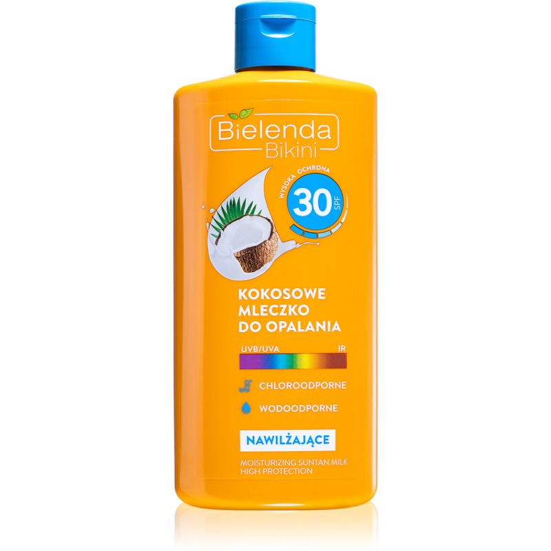 

Bielenda Bikini Coconut зволожуюче молочко для засмаги SPF 30