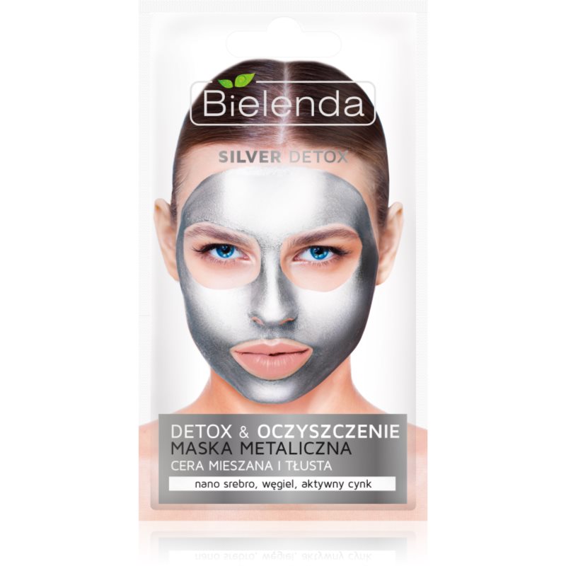 Bielenda Metallic Masks Silver Detox cleansing detox mask for oily and combination skin 8 g