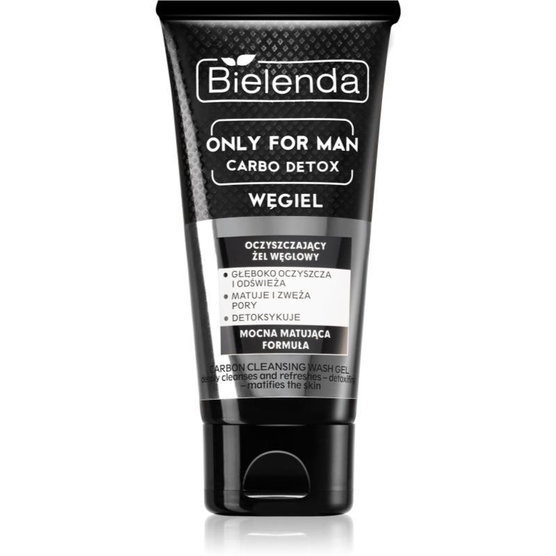 Bielenda Only for Men Carbo Detox матуючий очищуючий гель для чоловіків 150 гр