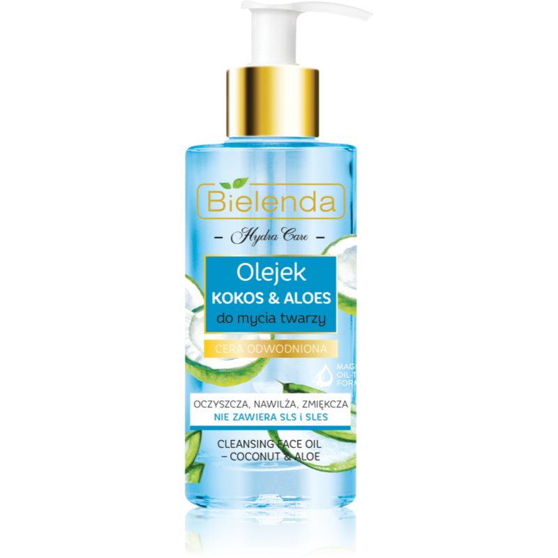 

Bielenda Hydra Care Coconut & Aloe очищуюча олійка для шкіри обличчя для зневодненої сухої шкіри