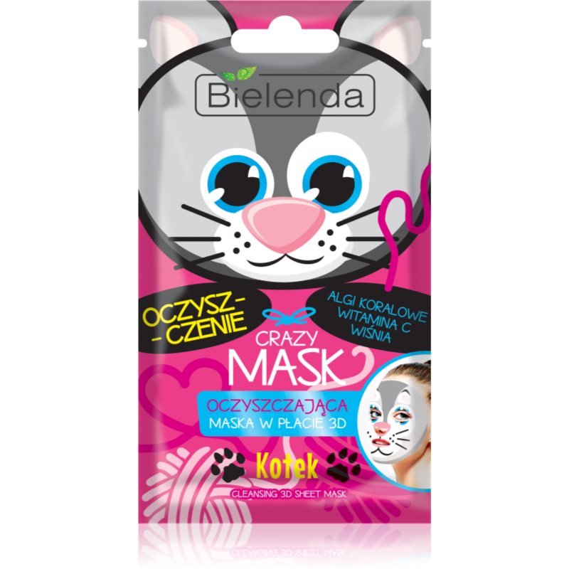 

Bielenda Crazy Mask Kitty очищаюча маска 3D