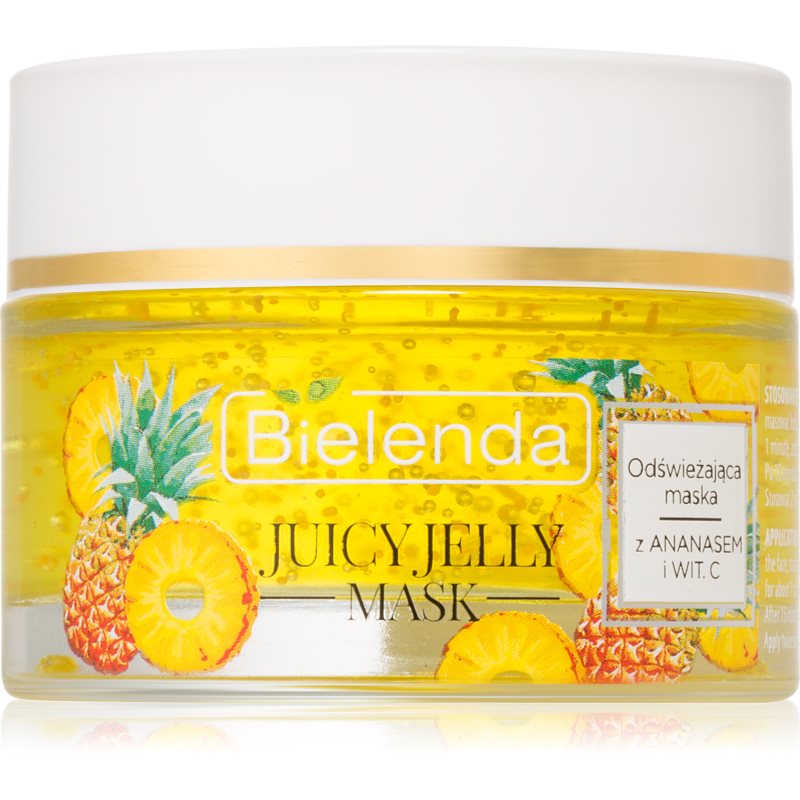 

Bielenda Juicy Jelly Pineapple & Vitamine C освіжаюча маска для втомленої шкіри