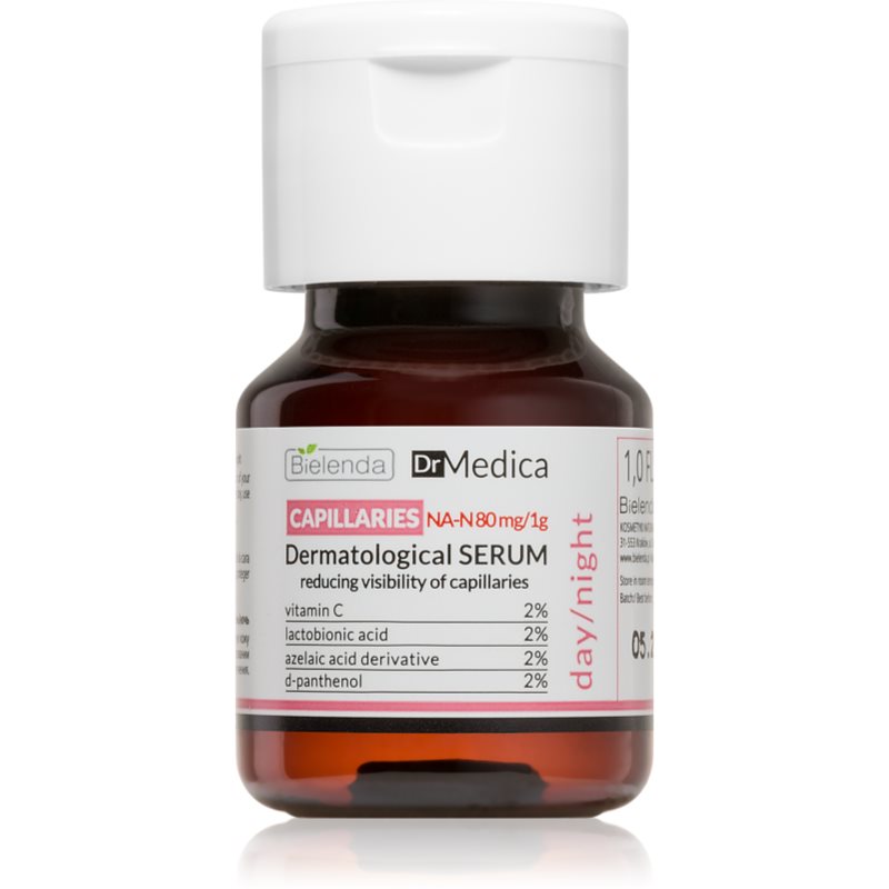 

Bielenda Dr Medica Capillaries сироватка для обличчя для зміцнення дрібних капілярів та зменшення почервоніння
