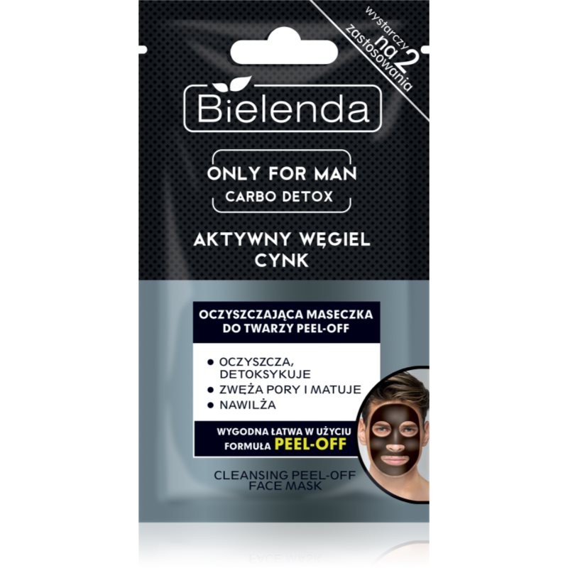 

Bielenda Only for Men Carbo Detox ексфоліаційна очисна маска для обличчя