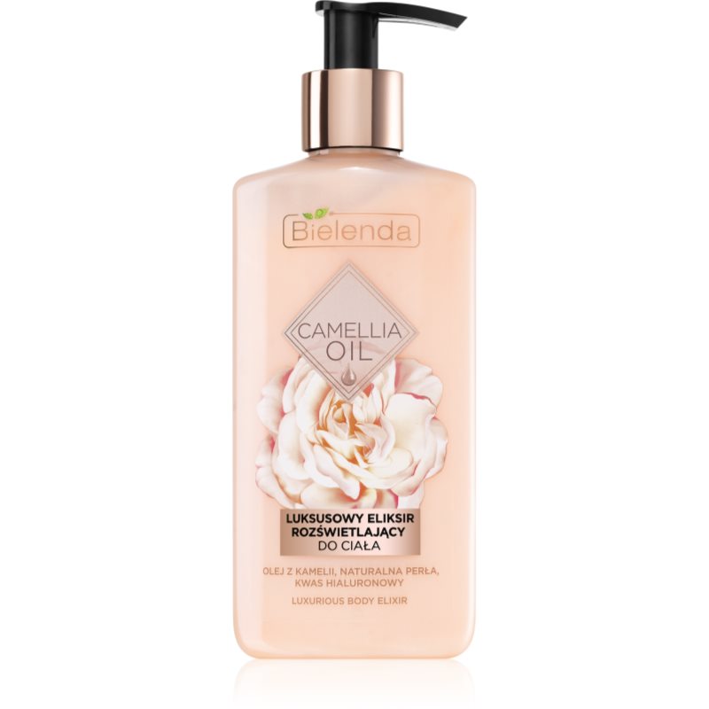 Bielenda Camellia Oil hranilni in vlažilni losjon za telo z bleščicami 150 ml