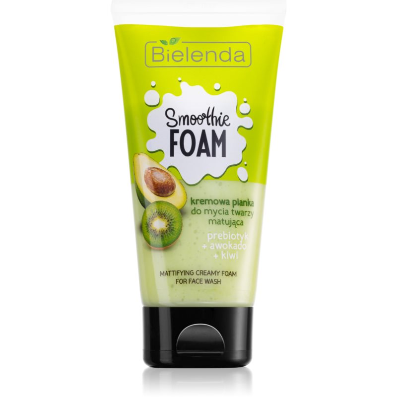 Bielenda Smoothie Prebiotic + Avocado + Kiwi čistilna pena z matirajočim učinkom 135 ml