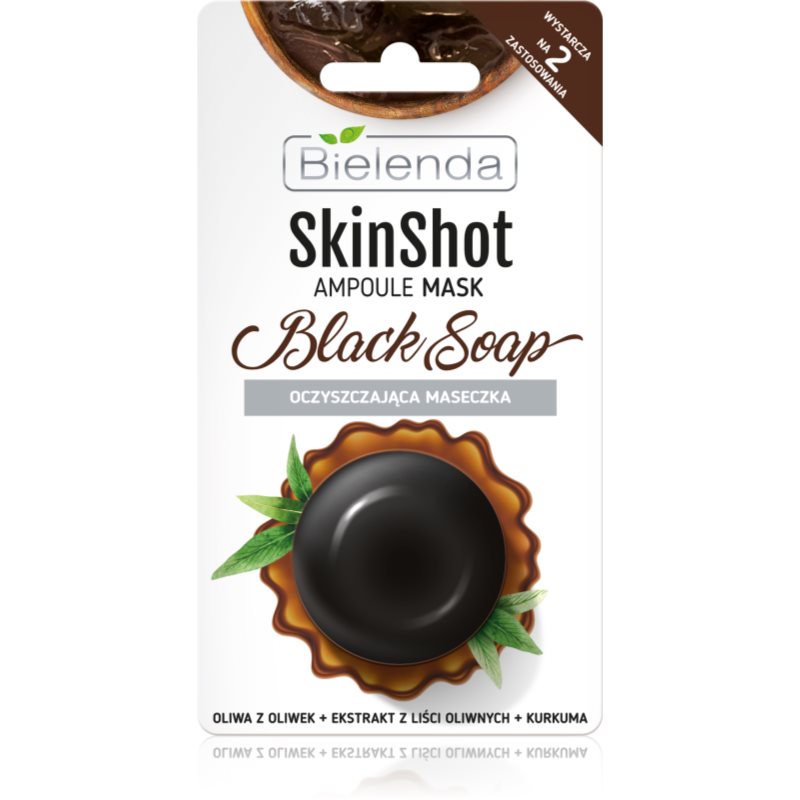 

Bielenda Skin Shot Black Soap очищаюча маска для обличчя