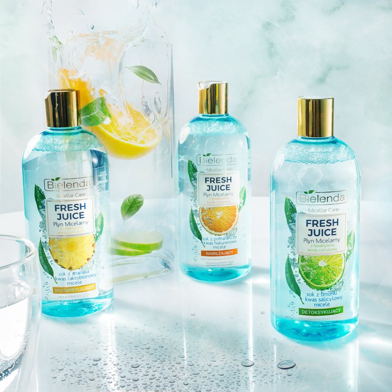 Bielenda Fresh Juice Lime Micellar Water For Combination And Sensitive Skin 500 Ml
