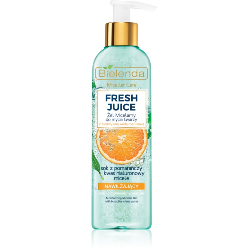 Bielenda Fresh Juice Orange cleansing micellar gel with moisturising effect 190 g
