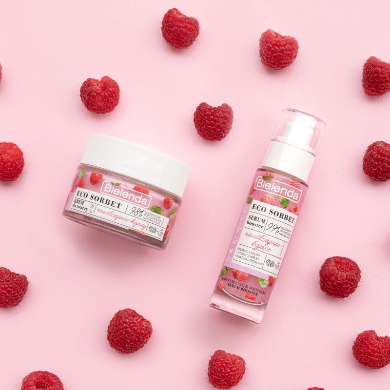 Bielenda Eco Sorbet Raspberry Moisturising And Soothing Cream For The Face 50 Ml