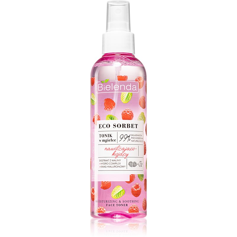 Bielenda Eco Sorbet Raspberry moisturising toner in a spray 200 ml
