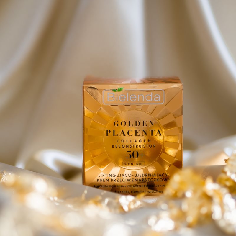 Bielenda Golden Placenta Collagen Reconstructor зміцнюючий крем-ліфтінг 50+ 50 мл