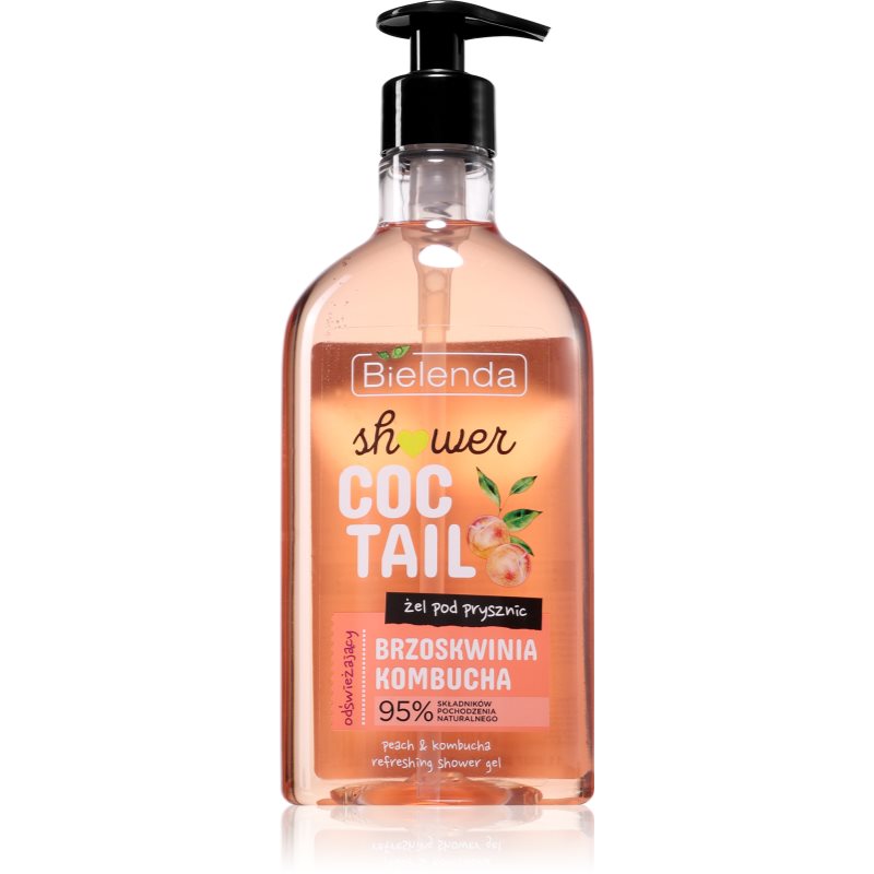 Bielenda Shower Coctail Peach + Kombucha Verfrissende Douchegel met Regenererende Werking 400 ml