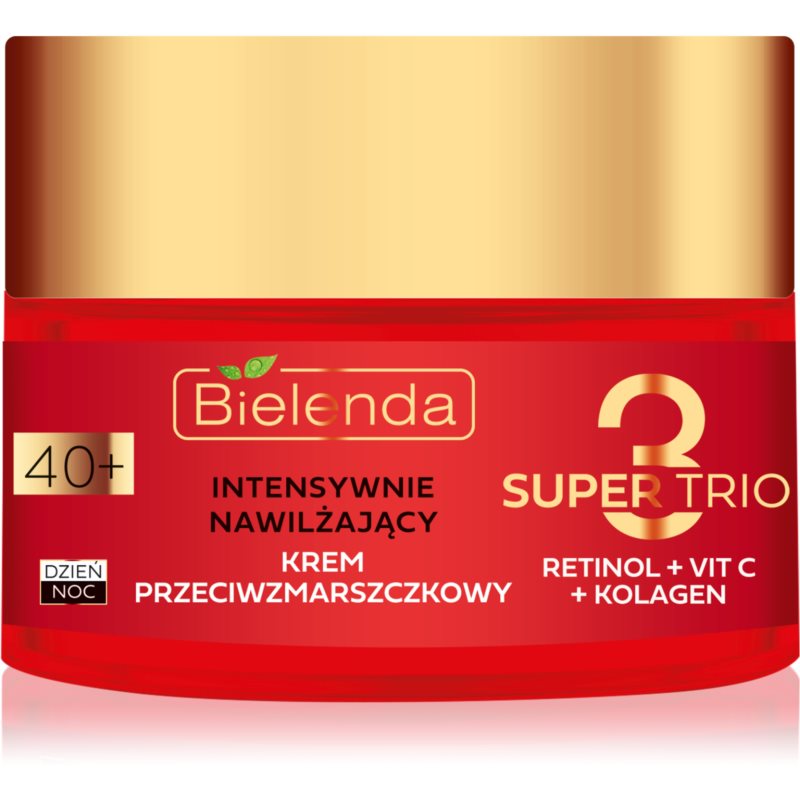 Bielenda Super Trio intensive hydrating cream with anti-wrinkle effect 40+ 50 ml
