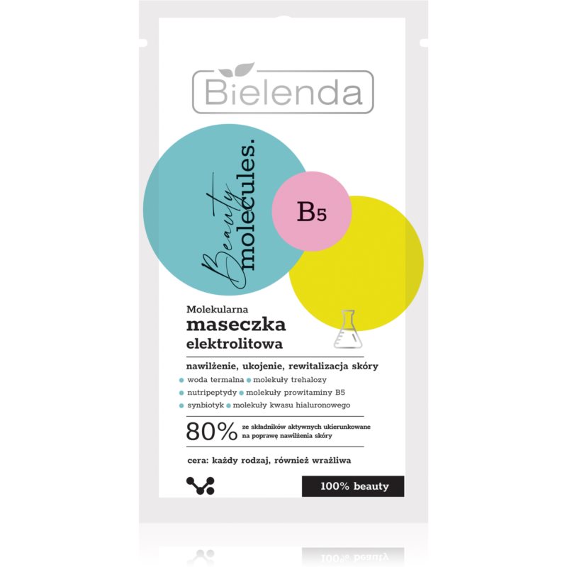 E-shop Bielenda Beauty Molecules hydratační pleťová maska se zklidňujícím účinkem 8 g