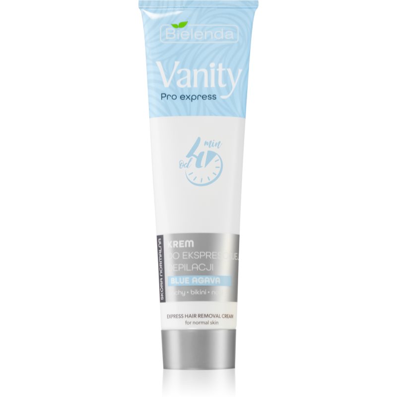 Bielenda Vanity Pro Express krem do depilacji bikini, pach i rąk do skóry suchej Blue Agava 75 ml