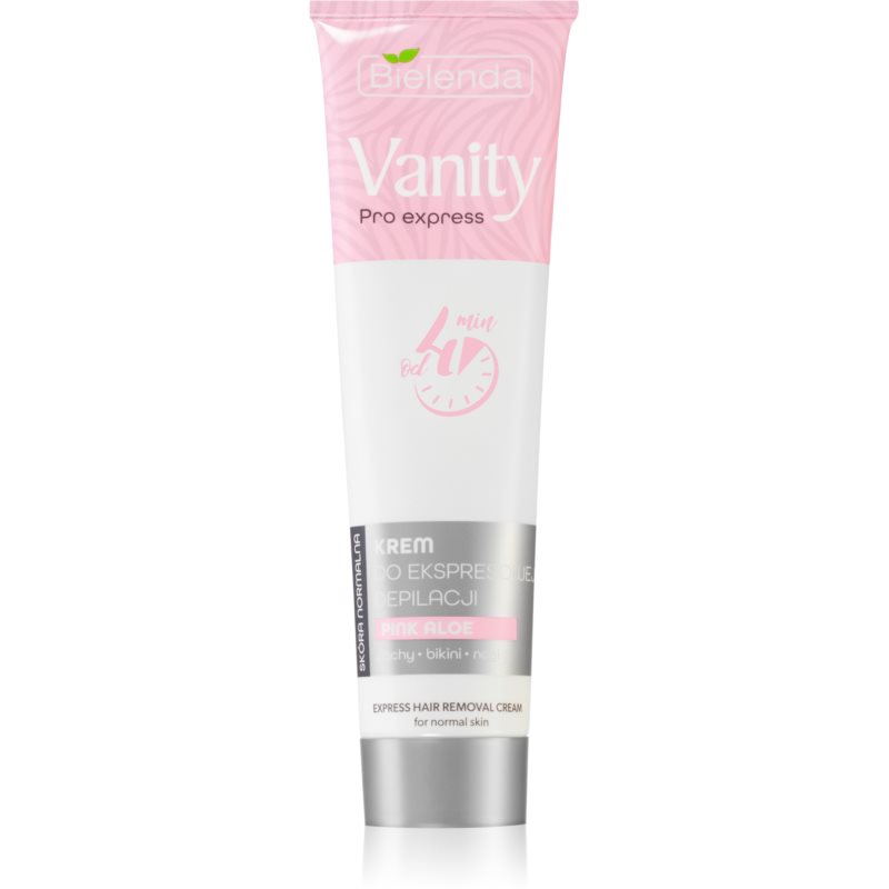 Bielenda Vanity Pro Express depilačný krém na ruky, podpazušie a triesla pre citlivú pokožku Pink Aloe 75 ml