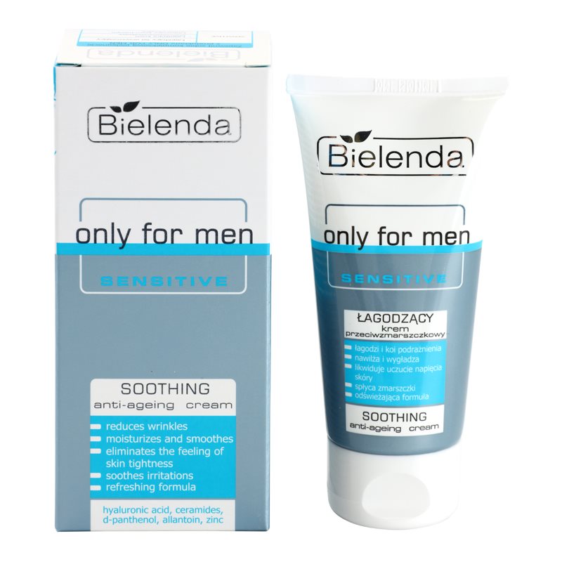 

Bielenda Only for Men Sensitive заспокоюючий крем проти зморшок