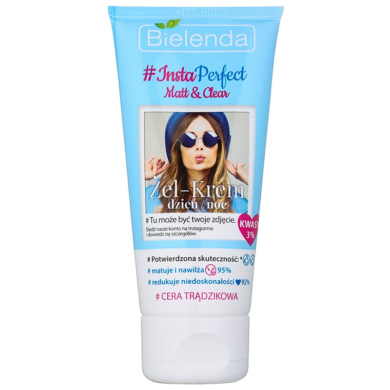 

Bielenda #Insta Perfect Matt & Clear денний та нічний гель-крем для проблемної шкіри