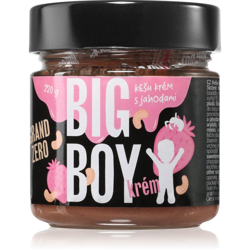 Big Boy Grand Zero Kešu krém s jahodami ořechová pomazánka bez cukru 220 g